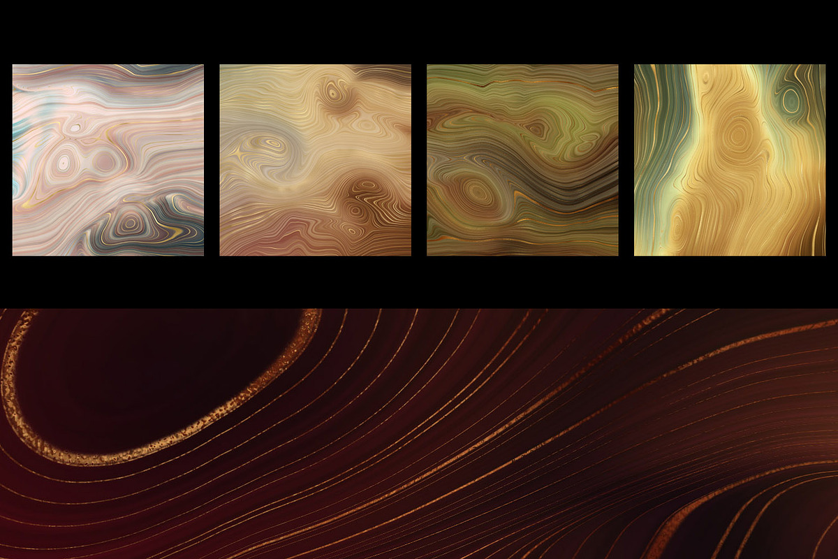 Earth Strata Agate Geode Textures, a Texture Graphic by Digital Curio