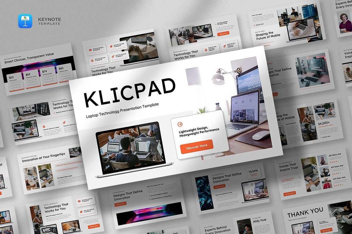 Laptop & Computer Keynote Template, a Presentation Template by fluffstudio (Photo 1 of 4)