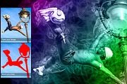 Smoke Photoshop Action preview 3