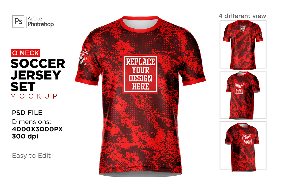 Short Sleeve Jersey Set Mockup, a Shirt Mockup by Mildstudio (Photo 1 of 9)