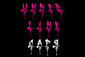 UNDERLINE CAPS