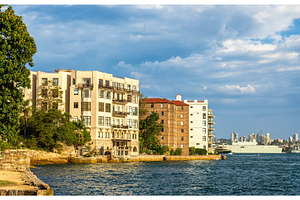 Skyline of kirribilli at sunset sydney stock photo containing australia and, an Architecture Photo by Leonid Andronov
