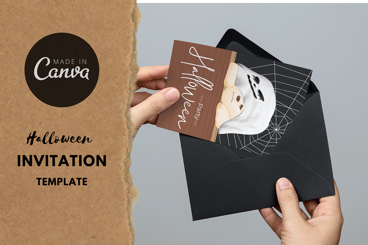 Halloween Party Invitation Template, an Invitation Template by Thursdaypaper (Photo 3 of 5)
