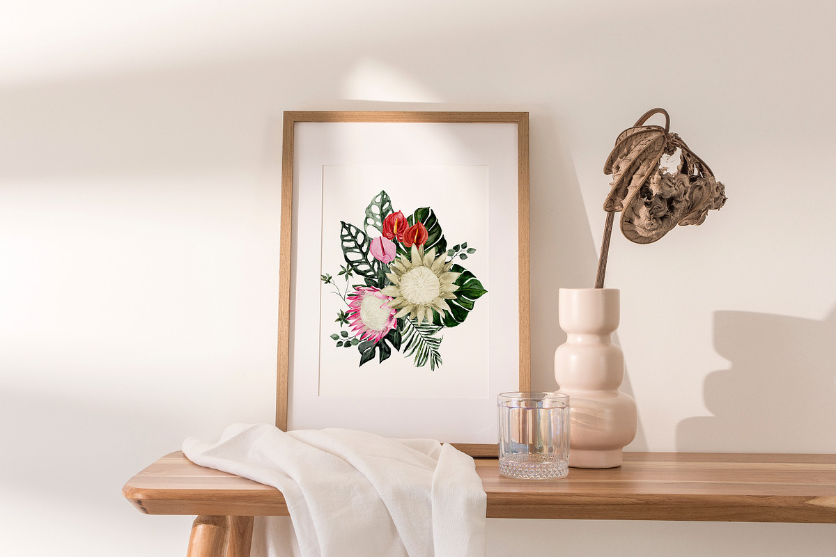 Protea - tropical collection, a Texture Illustration by Backyard Rose (Photo 3 of 22)