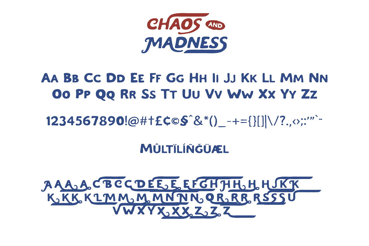 Chaos and Madness - Handdrawn Font, a Font by Craft Supply Co. (Photo 10 of 10)