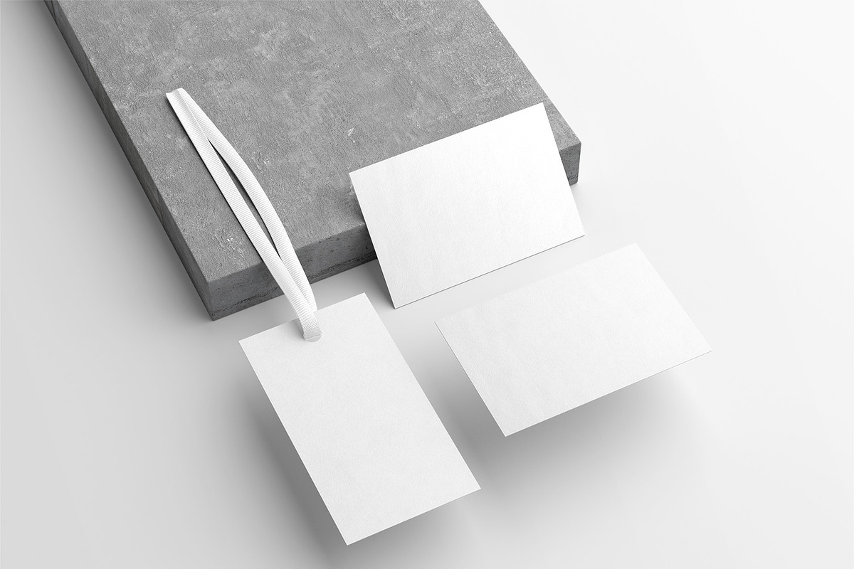 Label Tag with Business Card Mockup, an Advertising Mockup by Mocklux (Photo 2 of 3)
