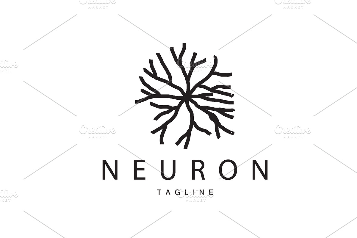 Neuron logo simple design network, a Branding & Logo Template by Maylianaw28