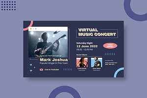 Virtual Concert Digital Poster