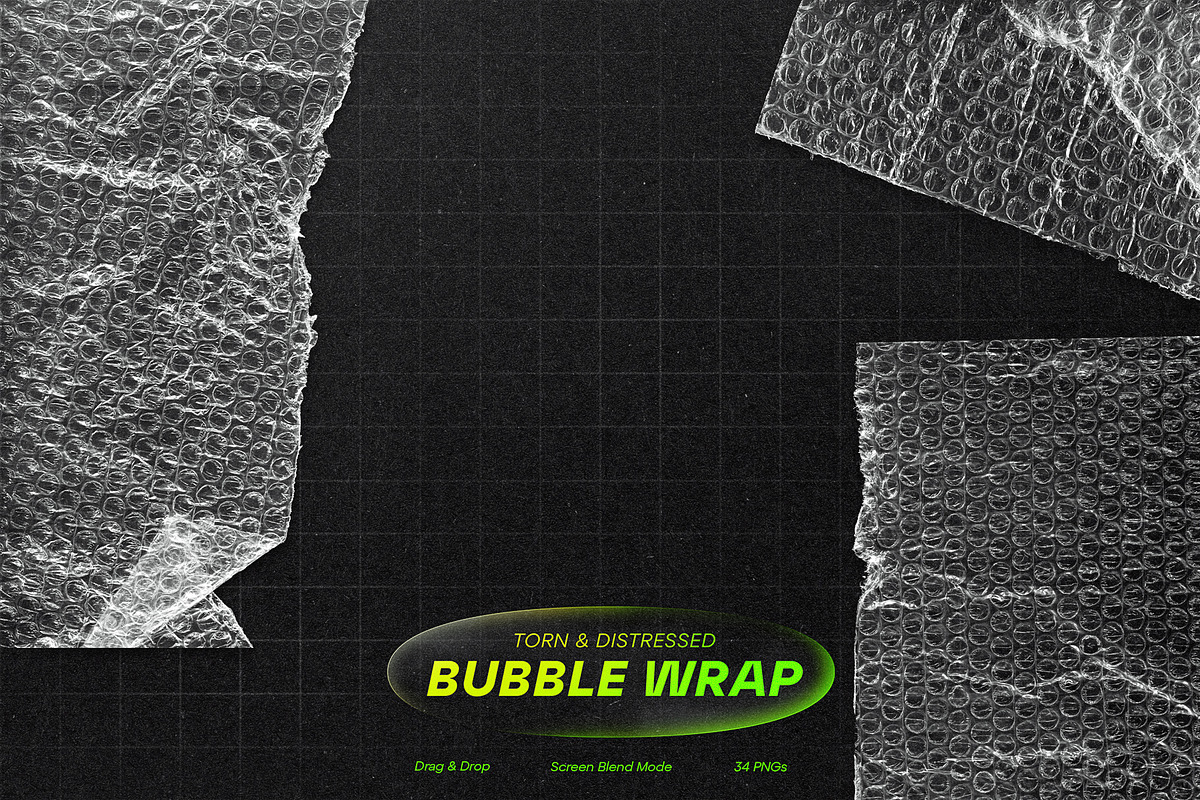 Torn & Distressed Bubble Wrap, a Texture Graphic by Meglenov (Photo 5 of 14)