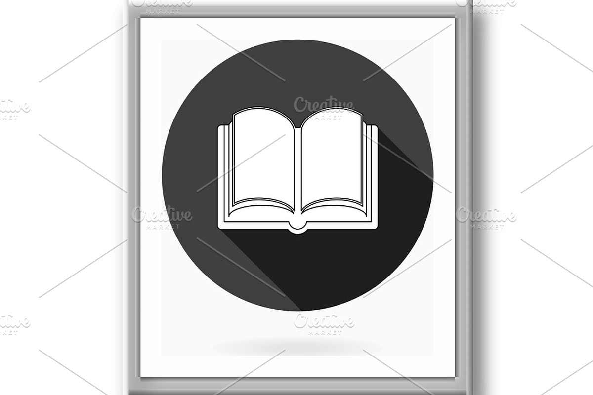 Modern Vector Flat Icon With Book in, a Duotone Icon by FineArtStudio (Photo 3 of 3)