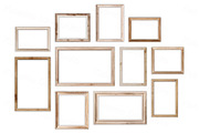Realistic wooden frames bundle PNG, an Object Illustration by Bubert Art (Thumbnail 4 of 10)