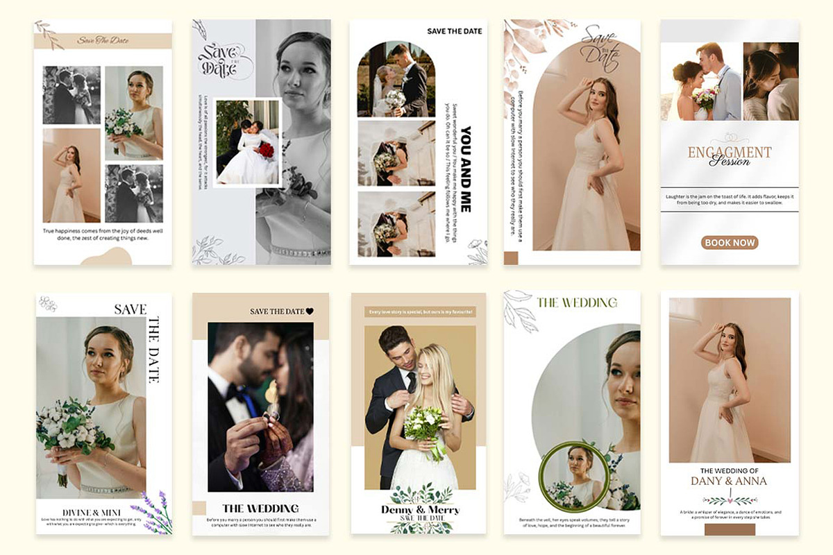 Instagram Stories Template-Wedding preview 2