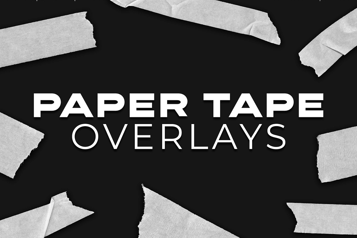 Paper Tape Overlay, a Texture Graphic by Pitchlook.Studio