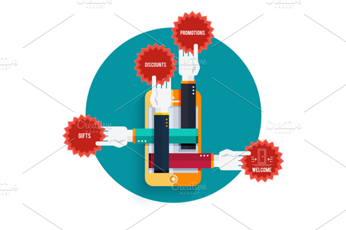 Smartphone with hands holding