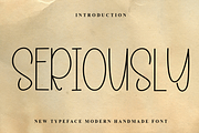 Seriously, a Serif Font by FreshTypeINK (Thumbnail 1 of 8)