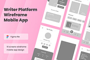 Writer Article Wireframe Apps, a Wireframe Template by INSPR STD (Thumbnail 1 of 6)