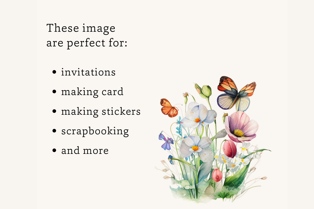 Flowers Butterfly PNG Sublimation, an Animal Illustration by TimCanvaTemplate (Photo 3 of 5)