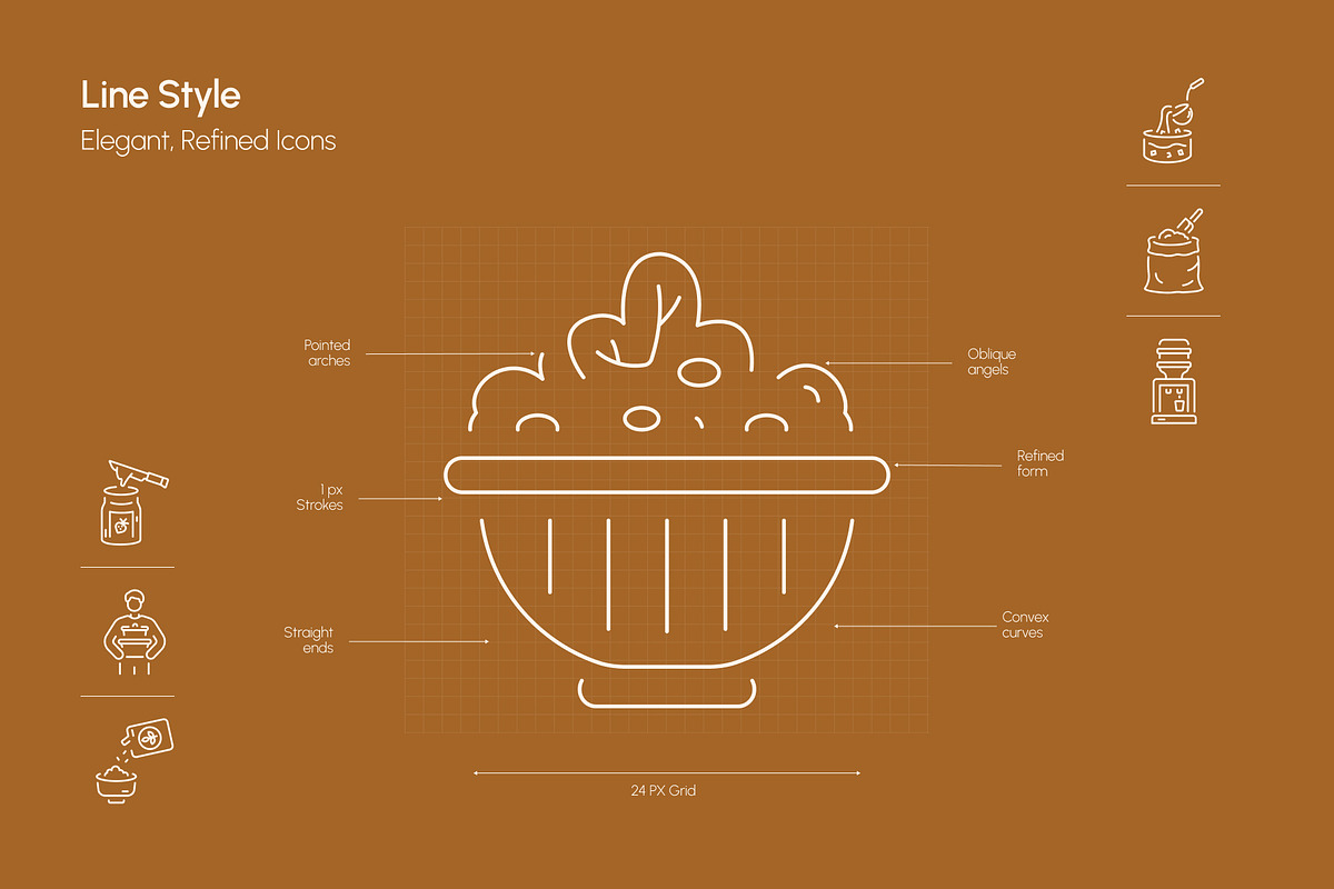 Kitchen Icon Art Set, an Outline Icon by Prosymbols (Photo 3 of 6)
