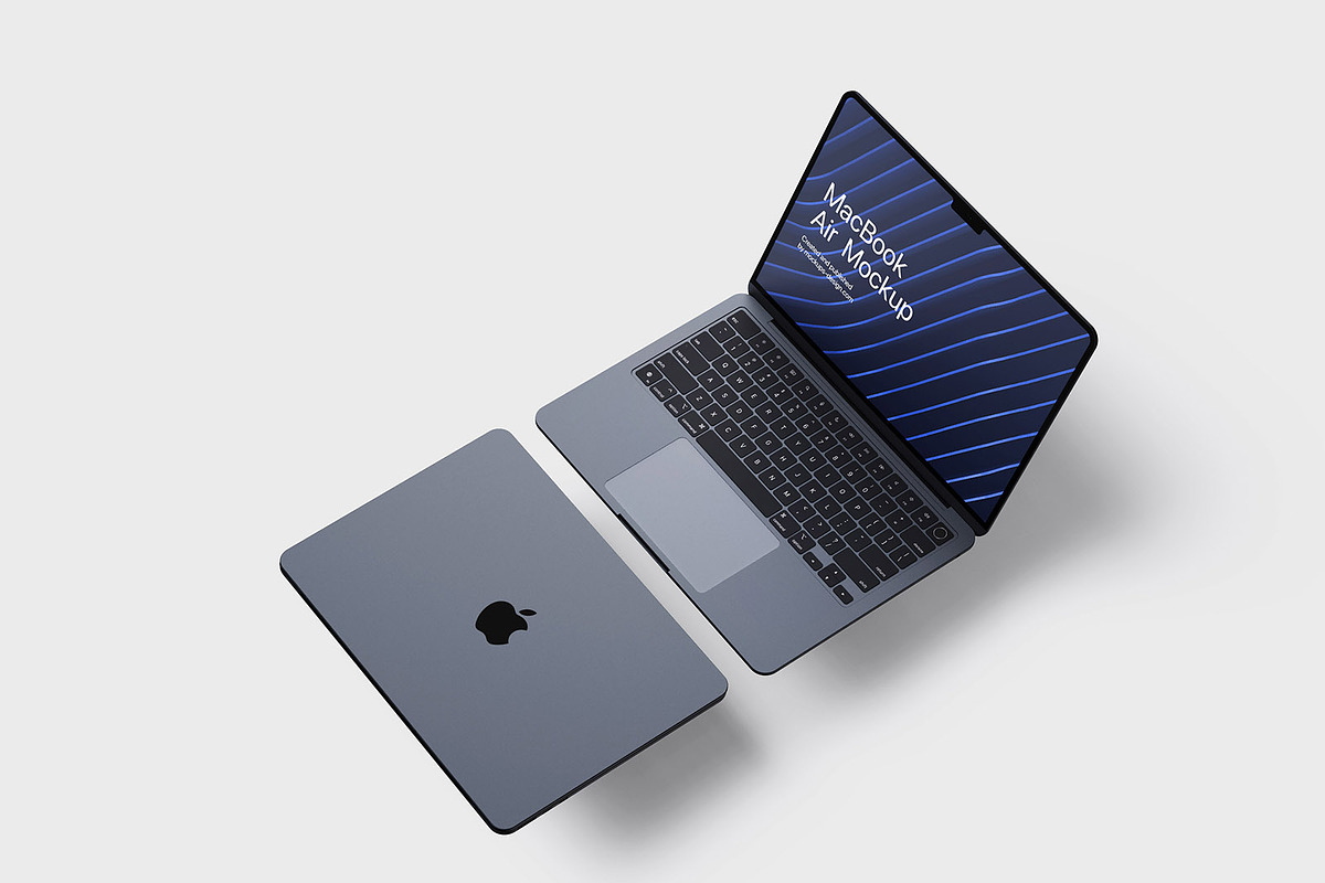MacBook Air 2022 mockup, a Device Mockup by SPEED APEX (Photo 2 of 5)