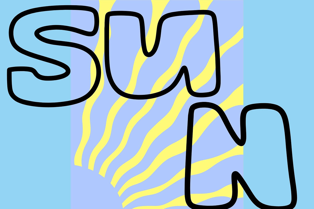 HEY an outline bubble font, a Handwritten Font by Eryn Rose Design (Photo 4 of 18)
