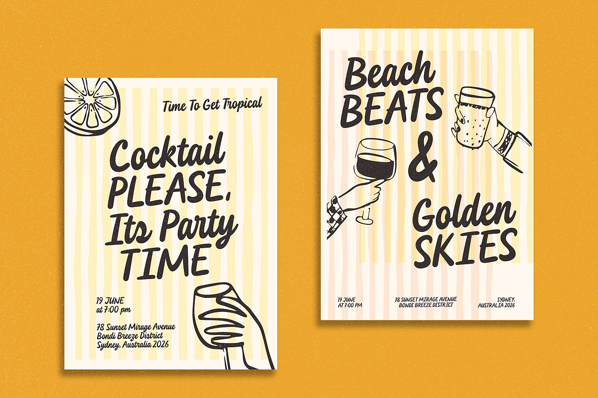 Jamoa Script – Playful Groovy Script, a Handwritten Font by Four Lines Std. (Photo 4 of 9)