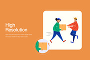 75 Delivery Flat Illustrations, a Transportation Illustration by Vectors Market (Thumbnail 3 of 11)