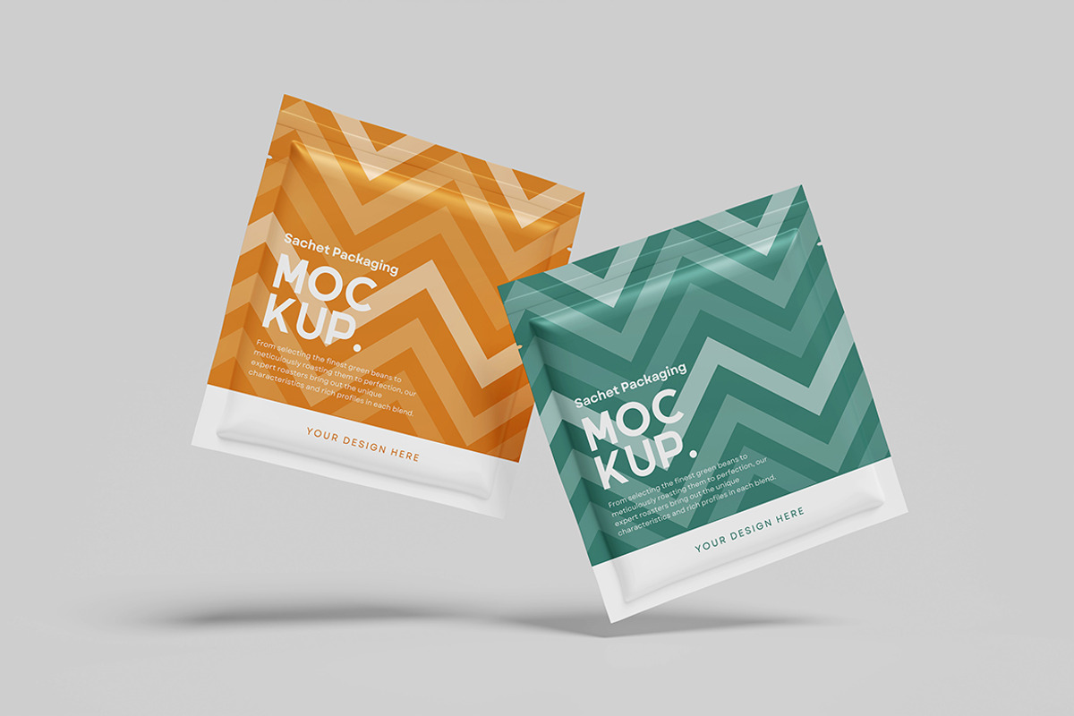Sachet Packaging Mockup, a Packaging Mockup by Indah (Photo 5 of 6)