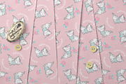 Adorable Kitten Seamless Pattern, a Pattern Graphic by StudioGlouna (Thumbnail 3 of 5)
