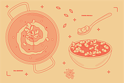 Indian Food Vector Illustrations, a Food Illustration by TheFoodAtlas (Thumbnail 10 of 15)