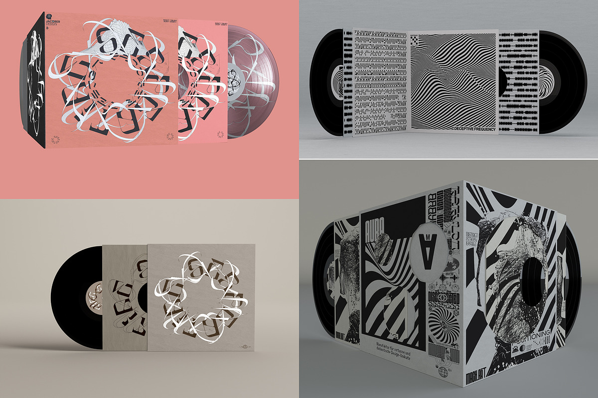 Music Package Mockups Bundle 40 PSDs, a Packaging Mockup by Jacober Design (Photo 1 of 60)