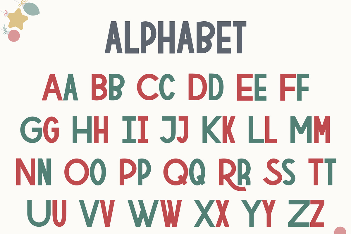 Merry Reindeer, a Sans Serif Font by Mini_World (Photo 3 of 5)