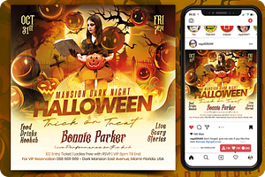 Halloween Flyer, a Flyer Template by regalDRAW