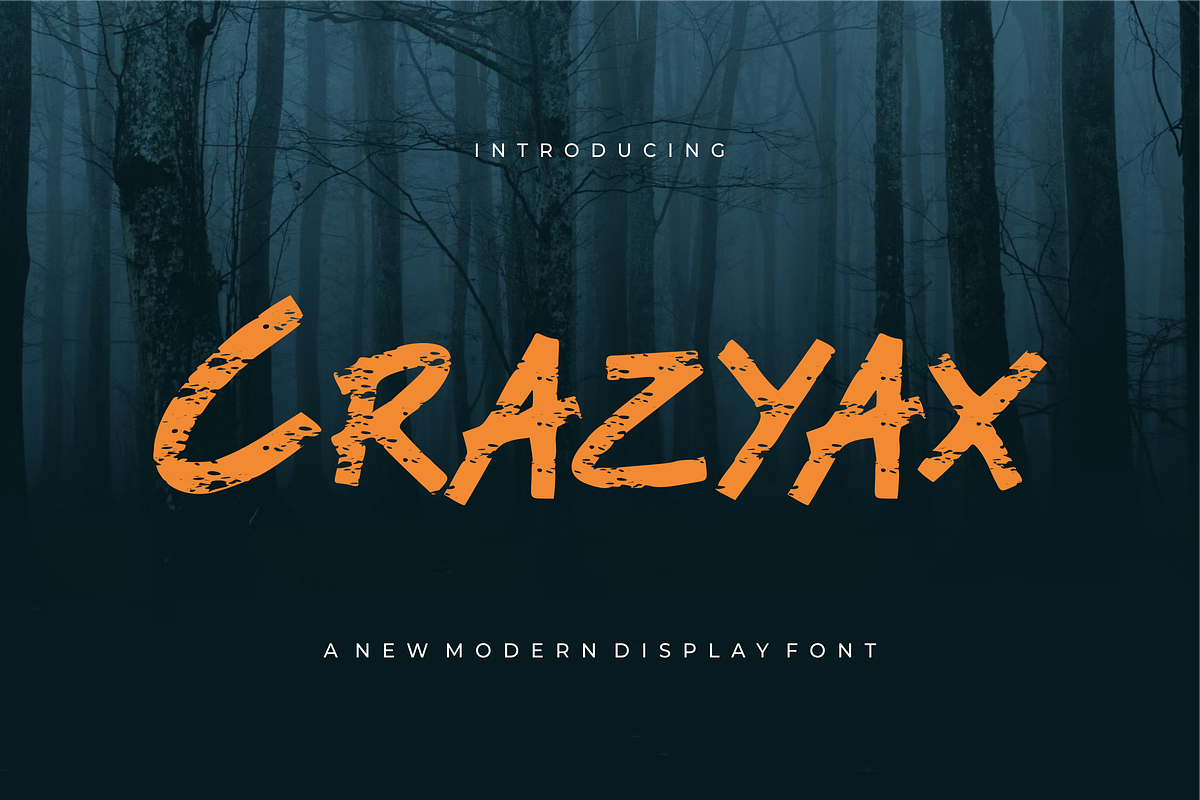 Crazyax - Font, a Sans Serif Font by artchiles_design (Photo 1 of 5)