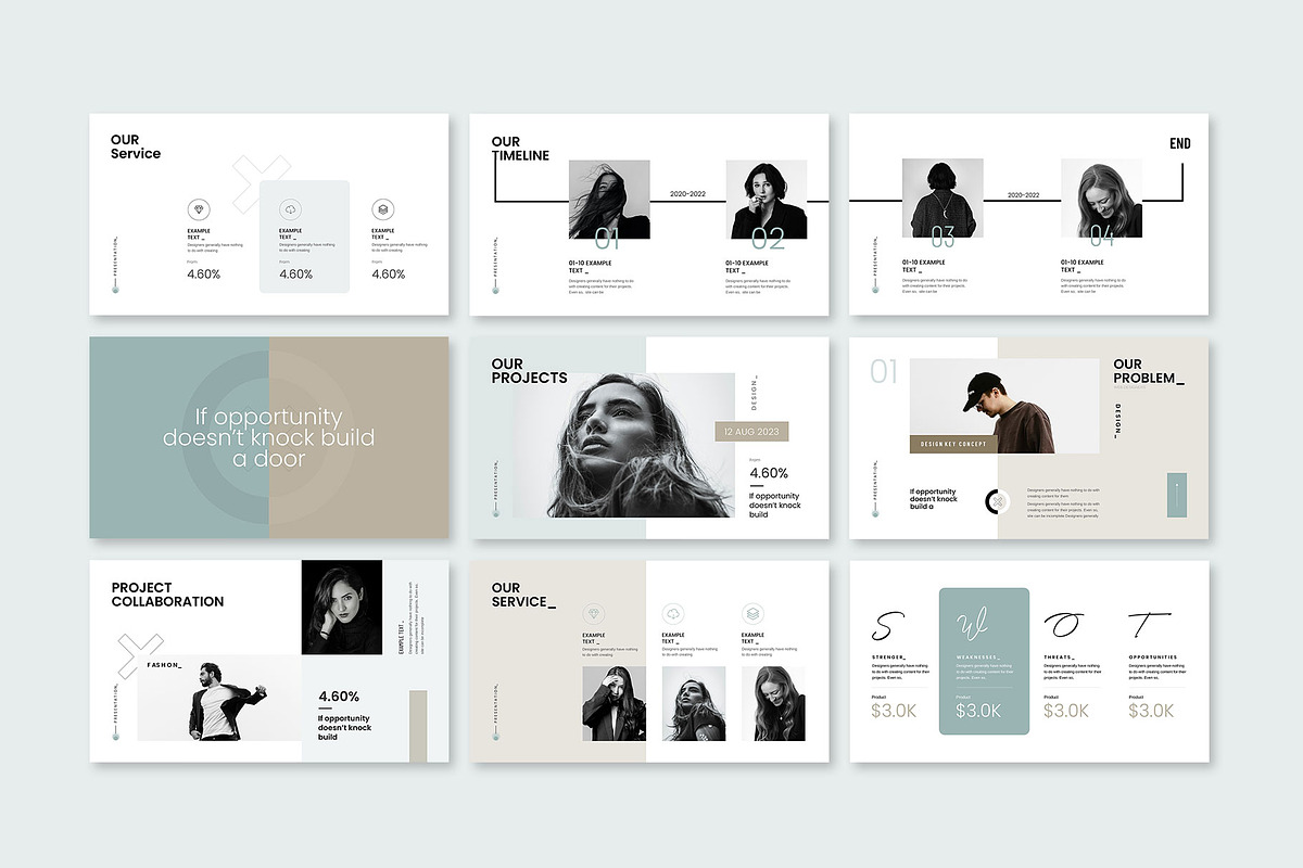 X-Minimalist Presentation, a Presentation Template by KreateTribe (Photo 5 of 7)