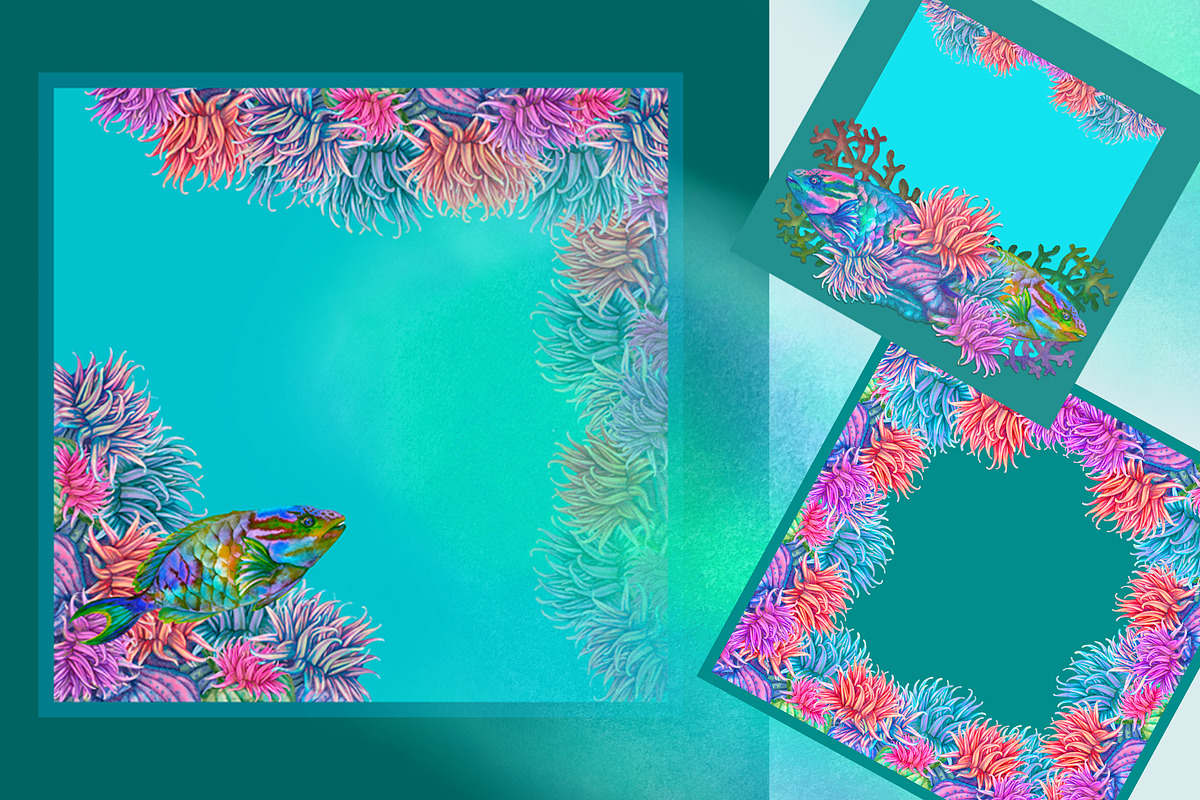 Neon Reef Creator Pack, an Animal Illustration by EL_SUHOVA (Photo 8 of 13)