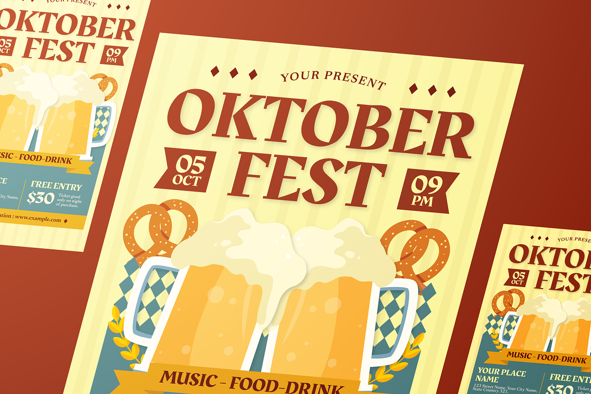 October Fest Flyer Set, a Flyer Template by Annora Studio (Photo 5 of 6)