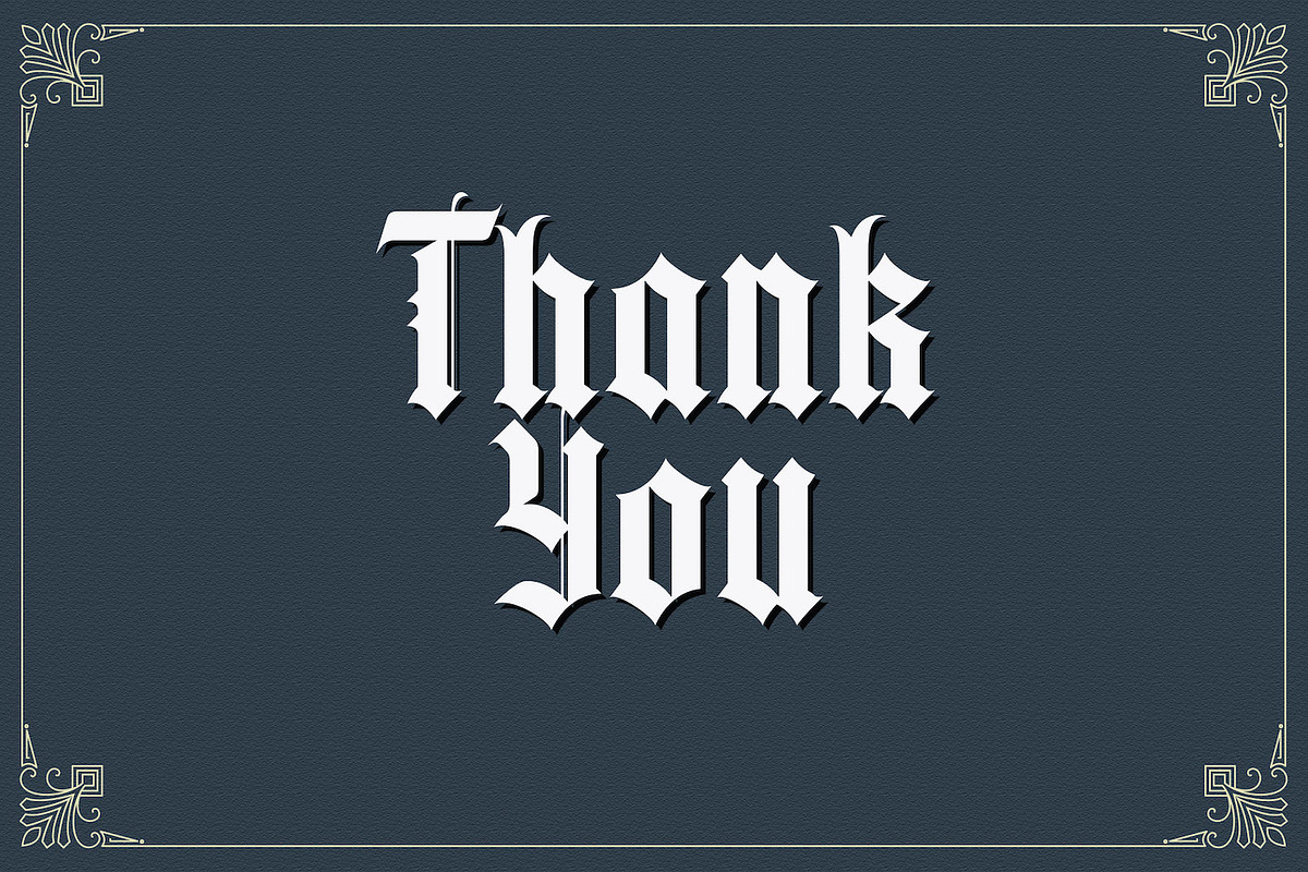 Yugitoy - Blackletter Font, a Blackletter Font by StringLabs (Photo 13 of 13)
