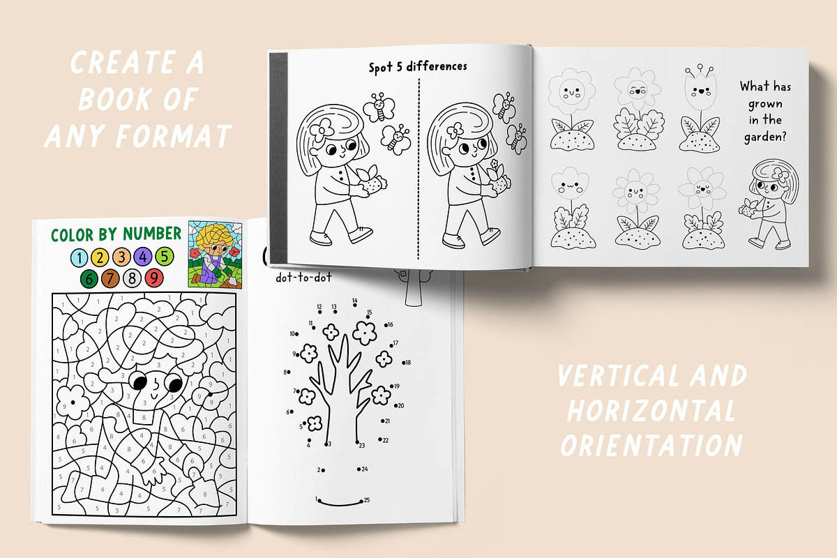 Garden coloring games and activities, an Education Illustration by Lexi Claus (Photo 13 of 16)