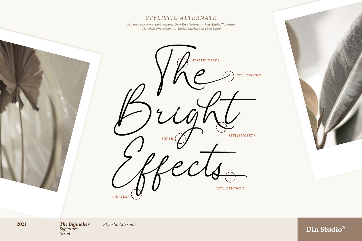 The Bigmaker, a Script Font by din-studio.com (Photo 3 of 10)