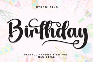 Birthday | Script Font