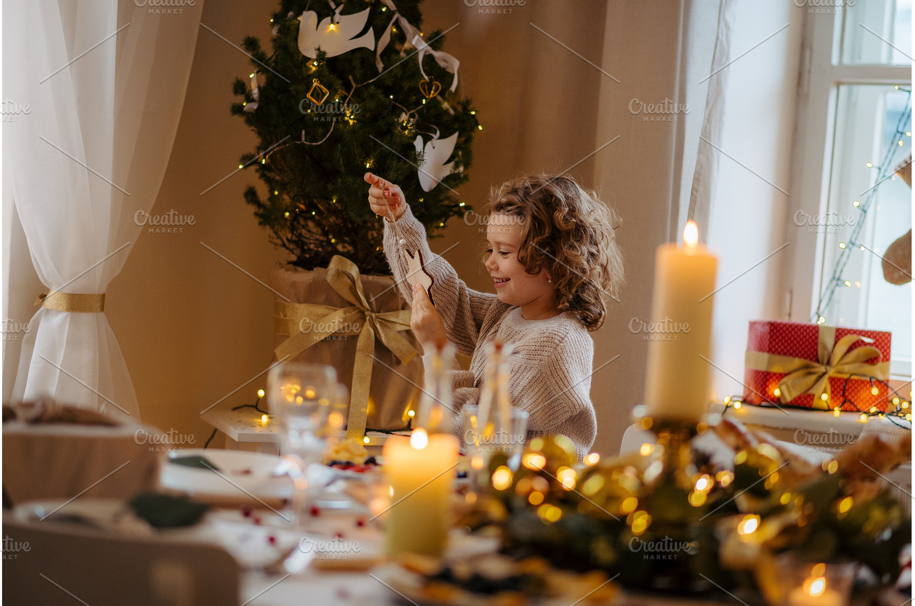 Cheerful small girl indoors at home, a Person Photo by HalfPoint