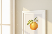 Botanical Orange Illustration, a Food Illustration by 3d_model_tifotizi (Thumbnail 4 of 4)