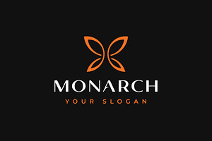 Monarch - Simple Butterfly Logo