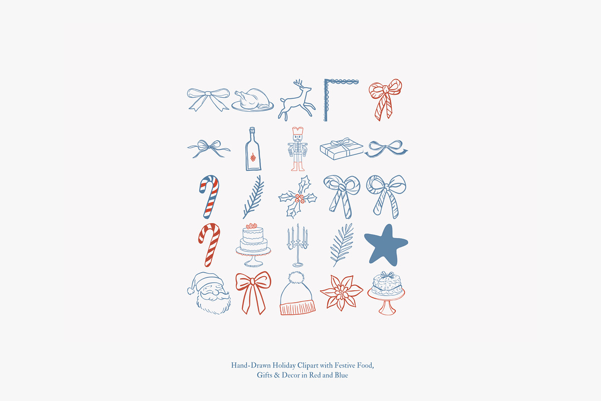 cozy christmas holiday doodle set, a Decorative Illustration by Patishop Art (Photo 8 of 10)