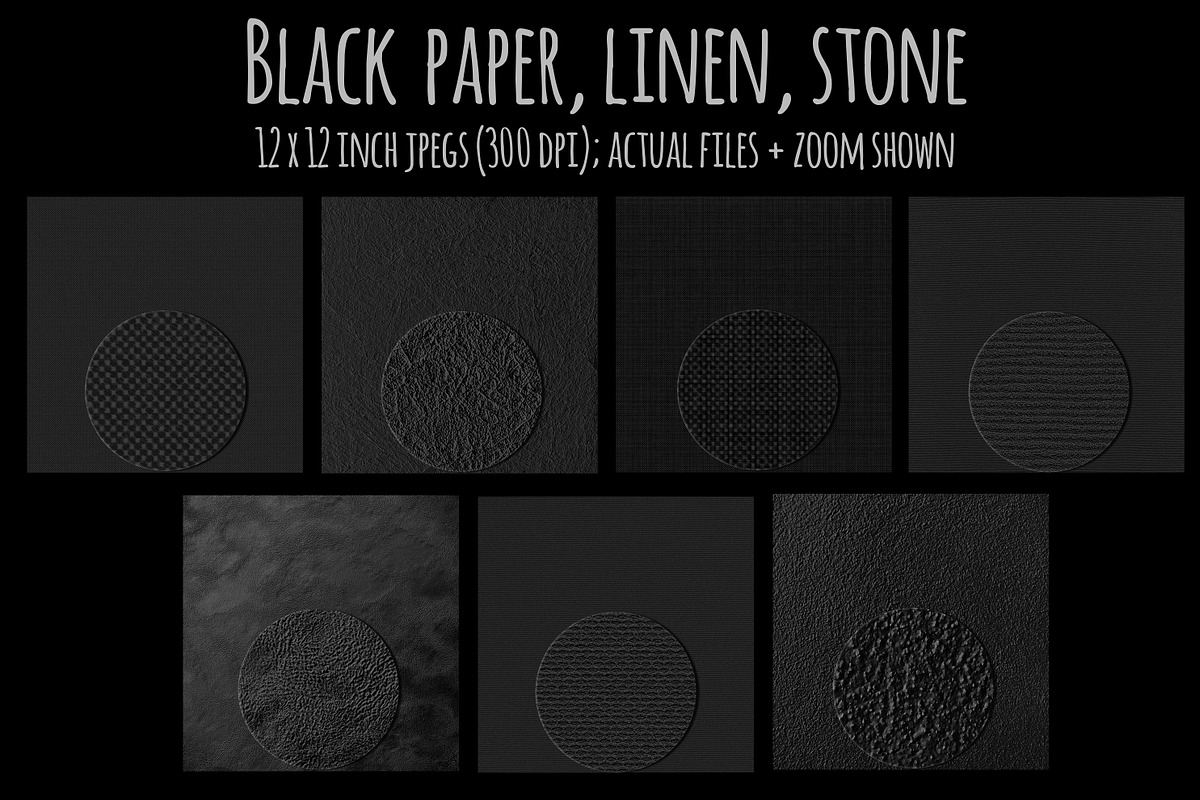 Black Textures, a Texture Graphic by Paper Farms (Photo 7 of 8)