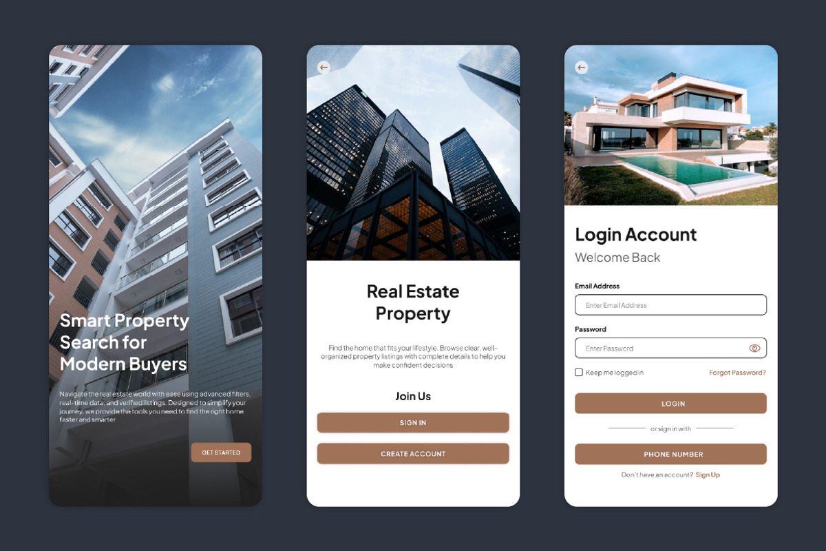 Houser - Real Estate Mobile App UI, an UI Kit Template by Kmg Design (Photo 2 of 3)