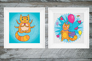 Adorable cat illustrations, an Illustration by natsa (Thumbnail 7 of 9)