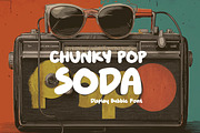 Bubble Display Font-Chunky Pop Soda, a Handwritten Font by ZoloDesignHub (Thumbnail 1 of 9)