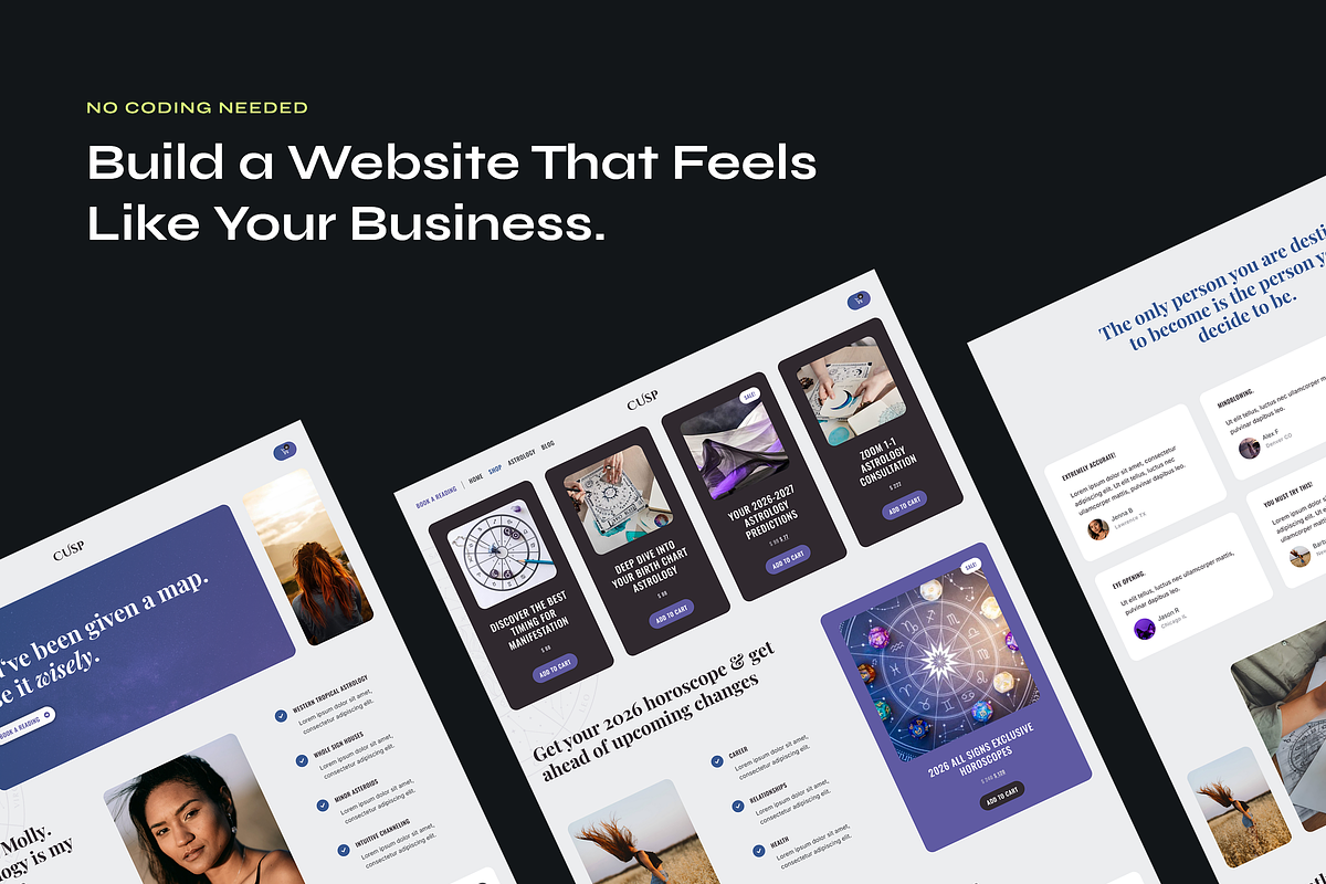 Astrology Website Elementor Kit, a WordPress Template by Awakened Templates (Photo 3 of 6)
