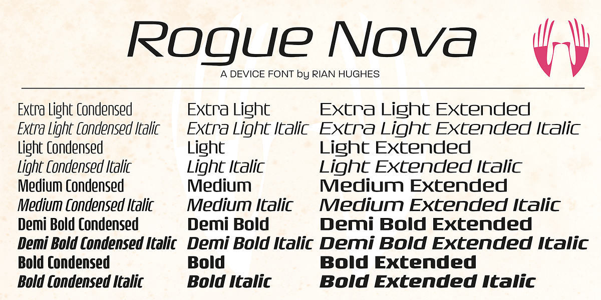 Rogue Sans Nova, a Sans Serif Font by Device (Photo 2 of 5)